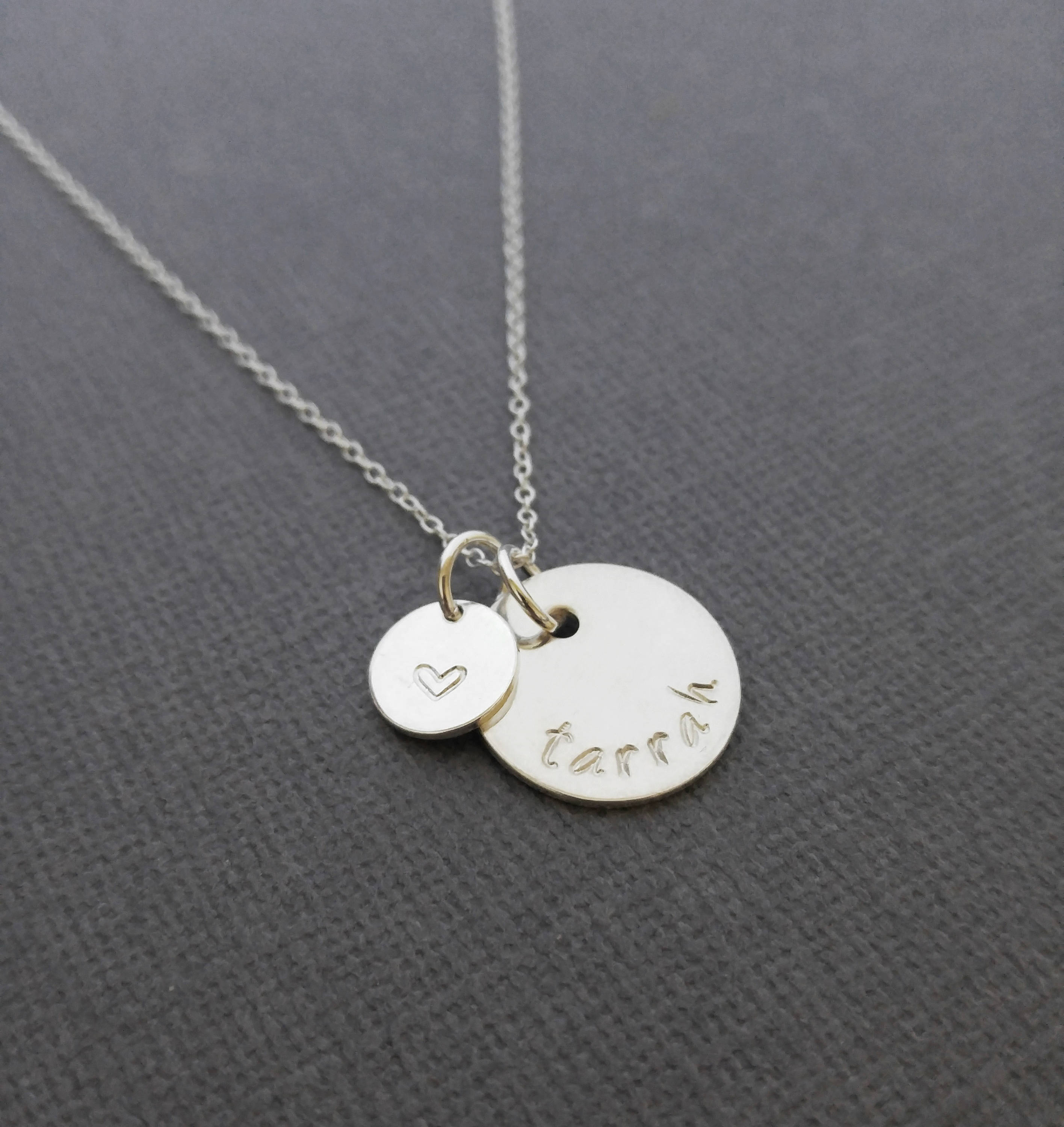 Personalized Initial Necklace Custom Date Necklace Sterling