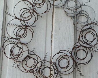 Vintage Bed Spring Wreath