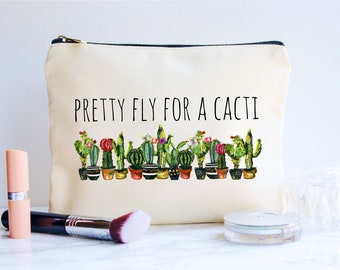 Cactus Gift, Makeup Bag, Funny Makeup Bag, Cactus Bag, Cactus, Makeup, Cactus Decor, Personalized Makeup Bag, Cosmetic Bag, Plant Gift, Bag