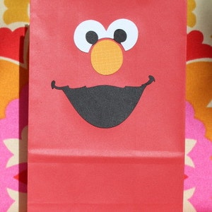 Elmo Birthday Favor Bags