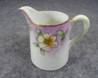 Nippon Hand-Painted Creamer With Crown Stamp