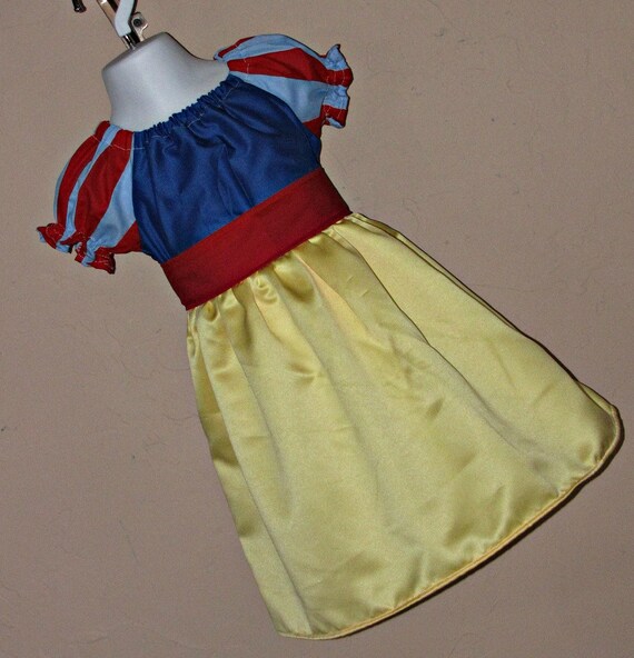 Inspired by Snow White Costume Peasant Dress size 3 6 9 12 18