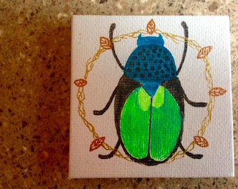 Mini Masterpiece - Green Beetle