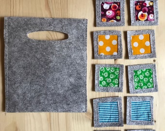 Textile material on Montessori inspired Appaimenti