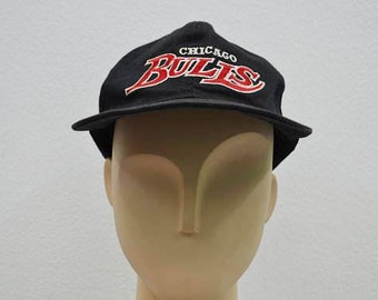 Chicago Bulls Hat Vintage Chicago Bulls NBA Snapback 6 Panel One Size Fits All
