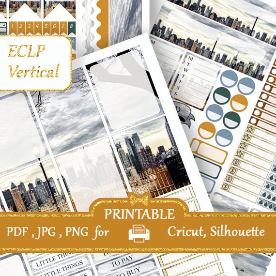 Autumn in New York Weekly kit for your Erin Condren Planner