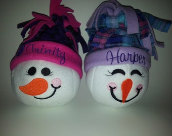 MADE TO ORDER: Indoor snowball - personal monogrammed hat included!