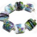 SRA Handmade Glass Lampwork Beads, Floral Mix Nuggets