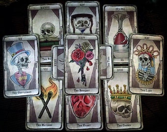 The Unnamed Deck Fortune Cards. Oracle Cards. Fortune Telling Cards. Death Card. Tarot Alternative. Fortune Teller. Le Mort. Wychwood Oracle