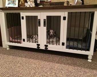 Wooden Double Dog Kennel DIY Plans Medium size