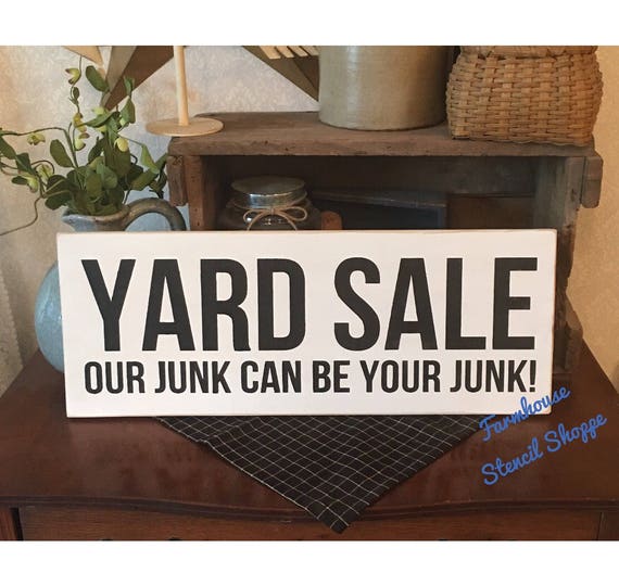 STENCIL Yard Sale Stencil Large 24x8 reusable