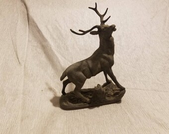 Metal buck/deer cast figurine
