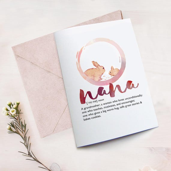 nana birthday card printable best grandma card nana gift