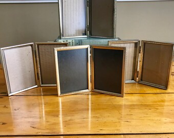 Brass Frames Gold Frames Picture Frame 3.5x5 Picture Frame Wedding Frame Table Number Holders Table Number Frames Double Frame Vintage Frame