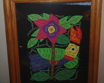 Flower Quilt Picture/Framed