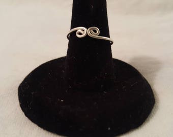 Sterling midi ring