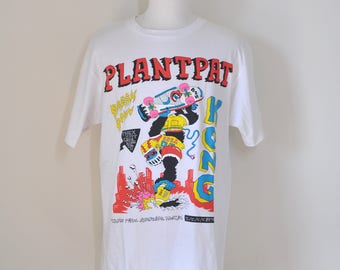 vintage THEX PLANTPAT KONG street style comic skaters t-shirt / tee, Japanese street fashion brand, King Kong inspired design, street style