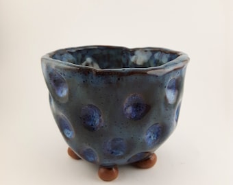 5-Footed Stoneware Flower/Succulent Pot