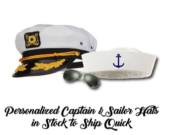 Nautical bachelorette hats, bride captain hat, bride sailor hat, lets get nauti hat, sailor hat, nautical bachelorette, brides crew
