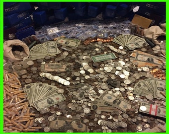 Estate Lot Old Us Coins ~ Gold .999 Silver Bars Bullion Set ~ Currency Money Hoard PCGS ~ Sale~
