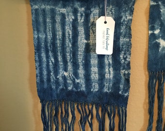 Woven Shibori Indigo Weaving