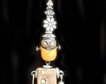 Bot Bling! Miniature Robot Necklace.