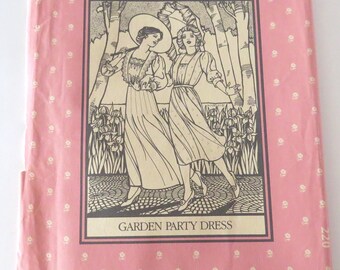 Folkwear Pattern 220, Garden Party Dress, Vintage Uncut Sewing Pattern, Womens 6 - 16, Full Skirt, Dancing Dress, 3/4 inch sleeves