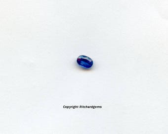 6x4mm Semi Precious Rare Blue Kyanite Faceted Oval for One