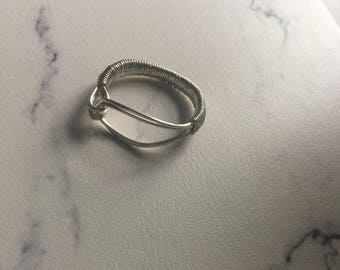 Silver Sterling Wire Wrap Ring