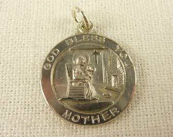 Vintage Creed Sterling Heavy Mother Charm