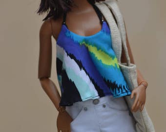 White Fringe Shorts for 12in Fashion Dolls