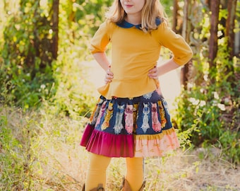 Aspen Skirt Girls PDF Pattern-Holiday Skirt Pattern-Skirt PDF Pattern - Girl Skirt Pattern - Girls Skirt Pattern - Girls Pattern - Girls PDF