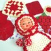 Vintage Red Potholders and Bottle Cap Hot Pads Classic Valentine Kitchen