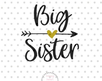 Big sister svg | Etsy