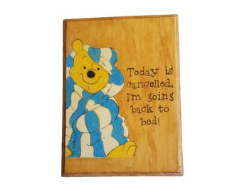 Winnie the Pooh decoration, Kanga and Roo, Eeyore, Piglet, Rabbit, Owl, Tigger, nursery sign, kid decorations, Winnie the Pooh, wood sign
