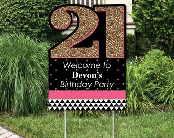 21st birthday sign | Etsy