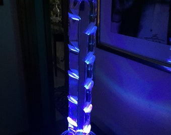 Acrylic Lucite Tower of the Astrolite Family Sculpture from the Mid Century
