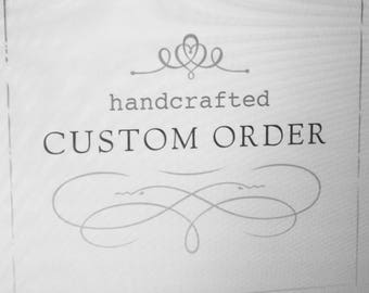 Custom stained glass order 50% Deposit for Bobbi