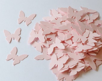 Pink Paper Die Cut Butterflies, Table Decoration, Wedding Confetti Butterfly, Die Cuts for Scrapbooking or Cardmaking, Pink Butterflies