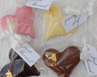 Belgian Chocolate Heart Wedding Favours by So Sweet