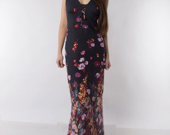 Floral dress - Summer maxi dress.