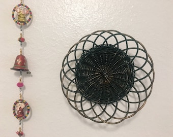 Vintage Wall Basket, Boho Decor