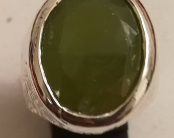 LARGE PERIDOT RING