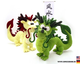 Dragon Long crochet pattern amigurumi