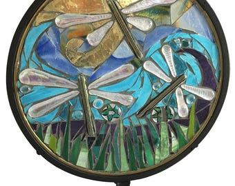 Mosaic Dragonfly Garden Stake