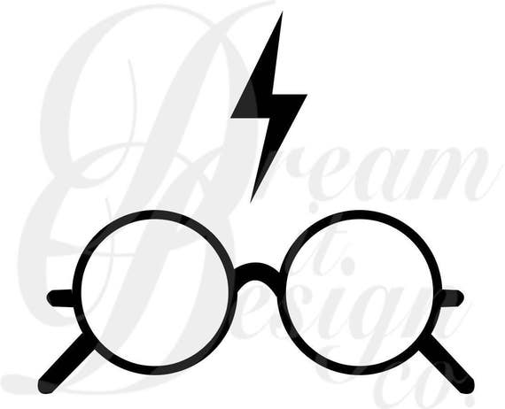 Download Harry Potter Glasses & Lightning Design for Silhouette