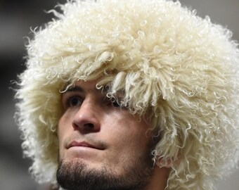 Khabib Nurmagomedov Papakha Russian Caucasian Sheepskin Hat #khabibtime