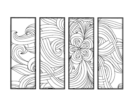 diy bookmarks printable coloring page adult coloring pages