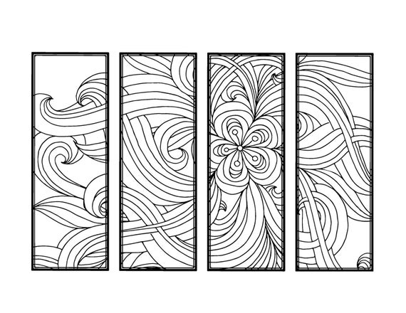 Download DIY Bookmarks Printable Coloring Page Adult Coloring Pages