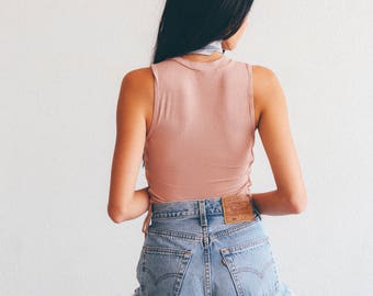 Vintage Levi’s 501 High Waisted Denim Shorts | Frayed Levi Festival Cut Off Shorts | All Sizes